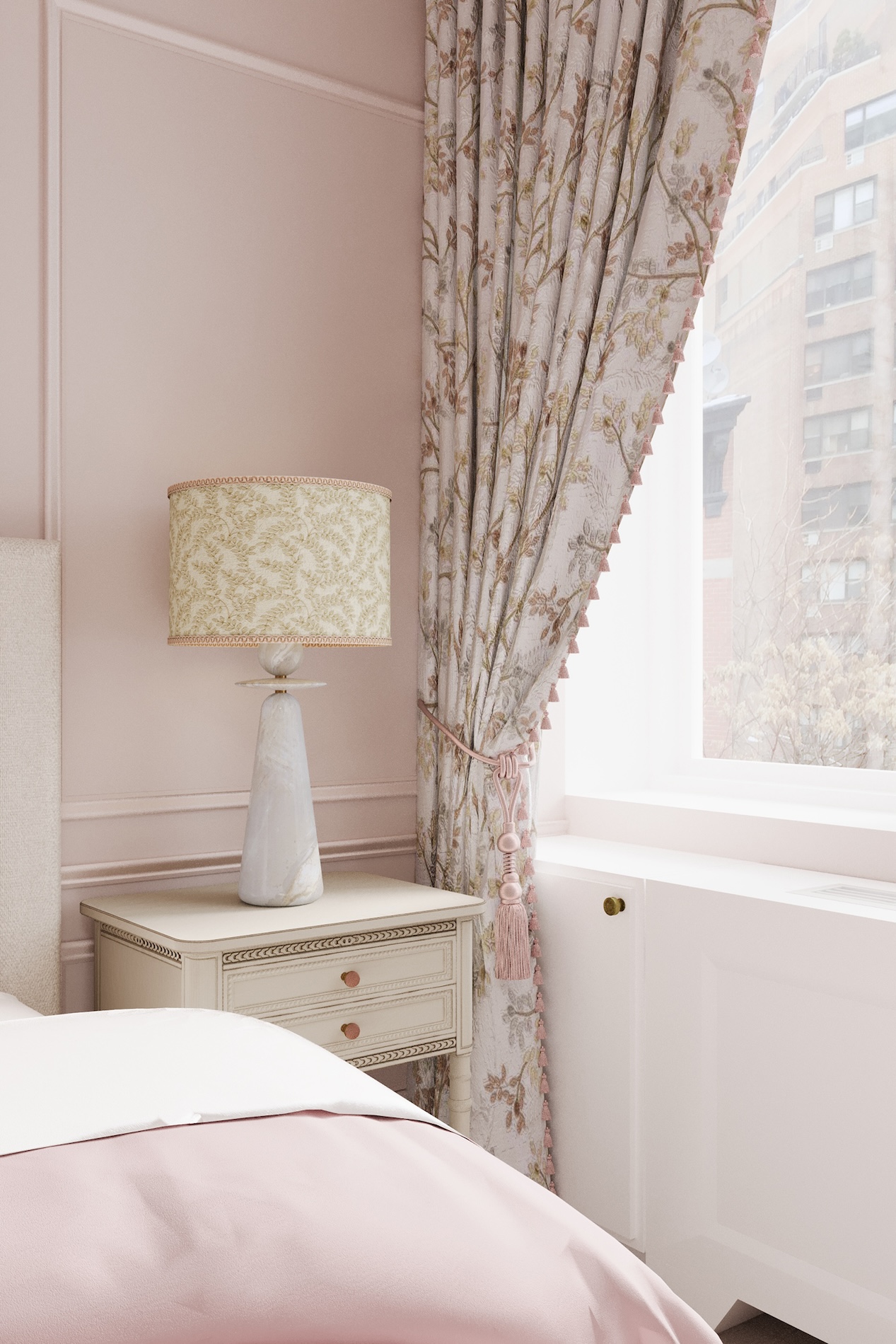 Dusty Pink Bedroom Interior Design Adroit