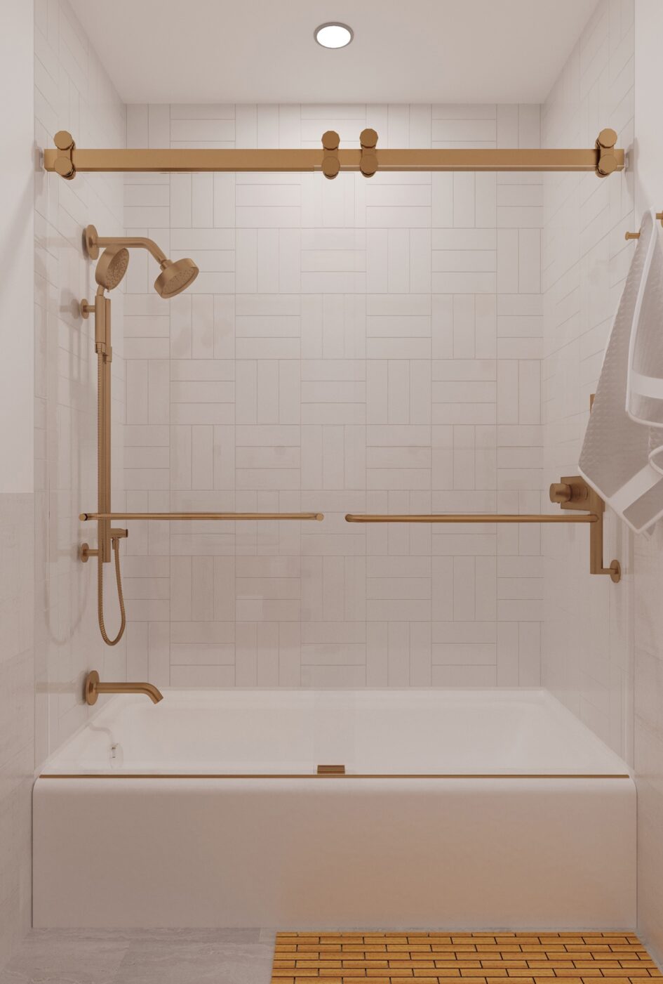 Bathroom Design With Shower And Tub Nyc