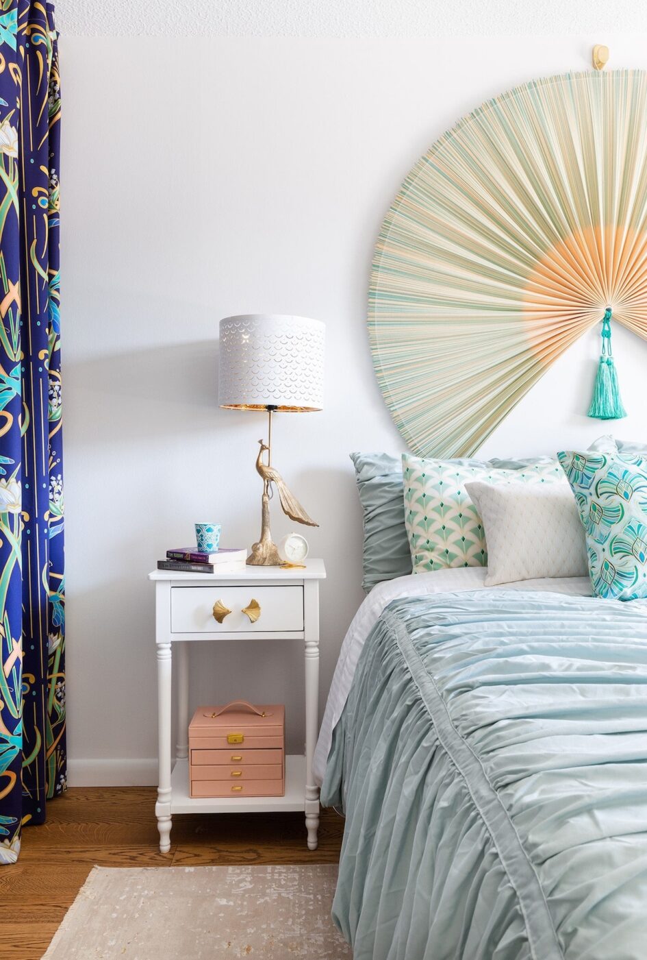 Bedroom Interior Design Nightstand With Lamp