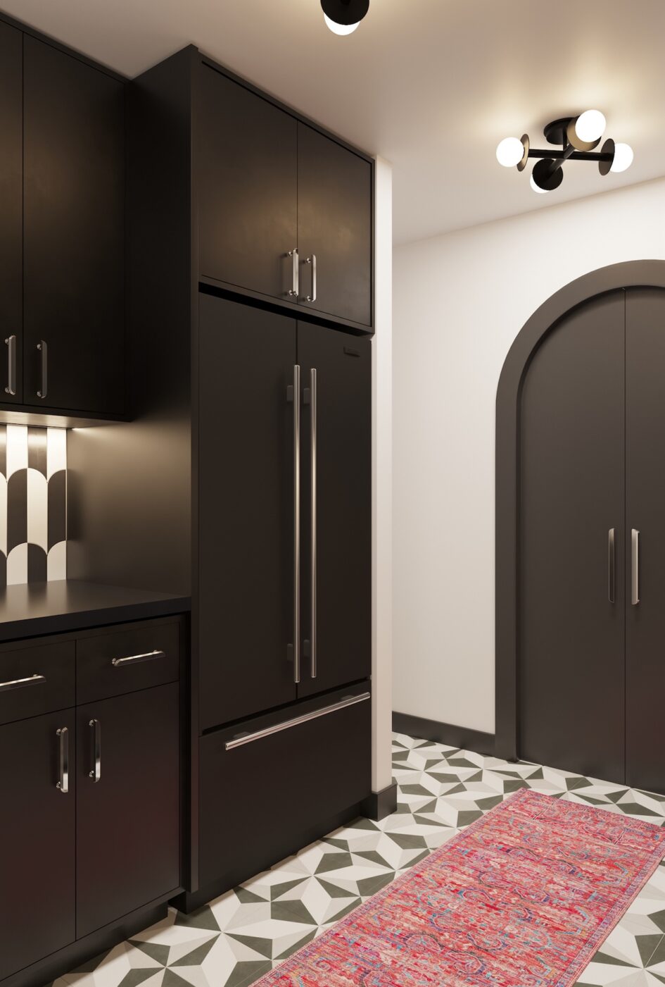 Black Integrated Fridge Adroit