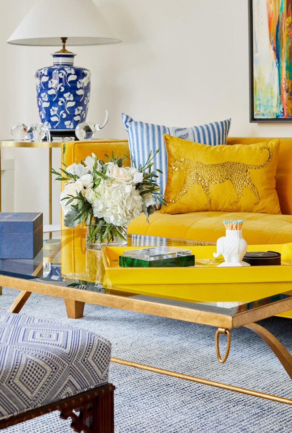 Colorful Midtown Nyc Apartment Living Room