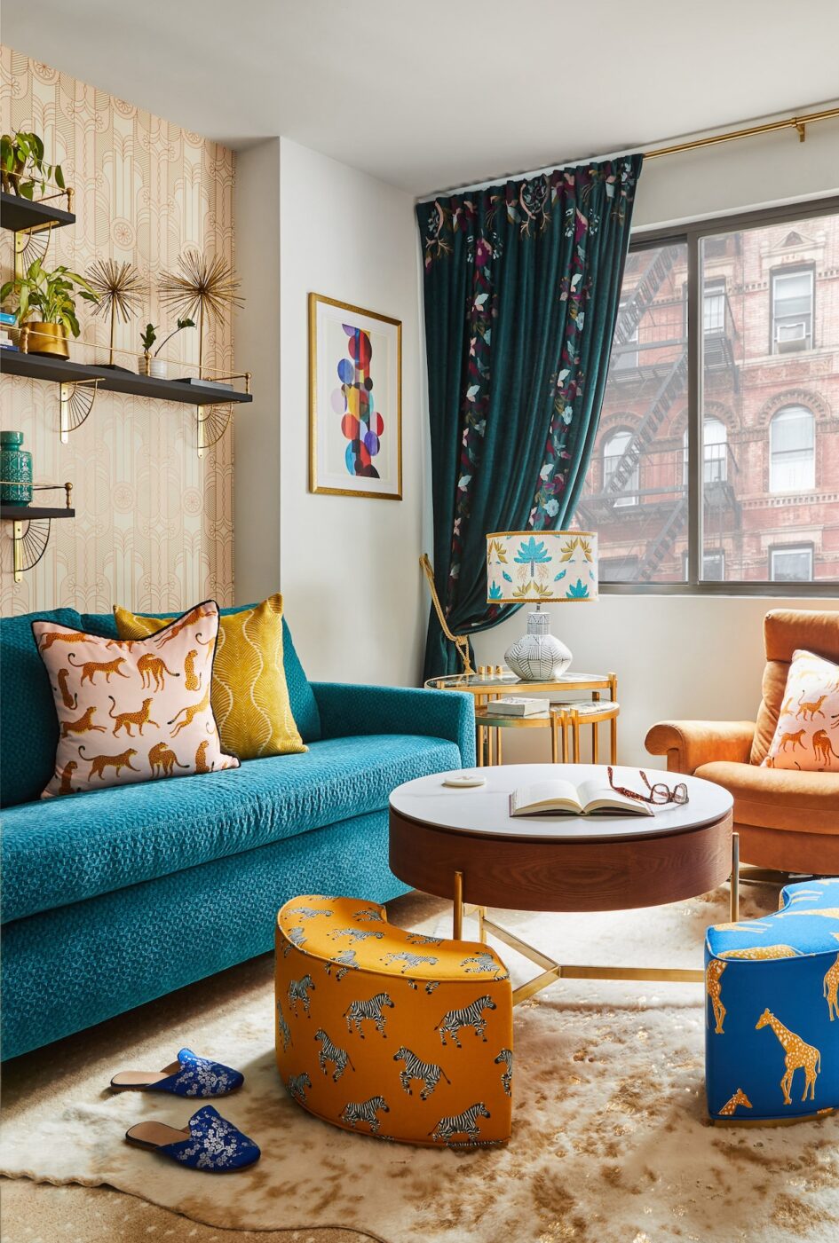 Eclectic Living Room Upper East Side Nyc