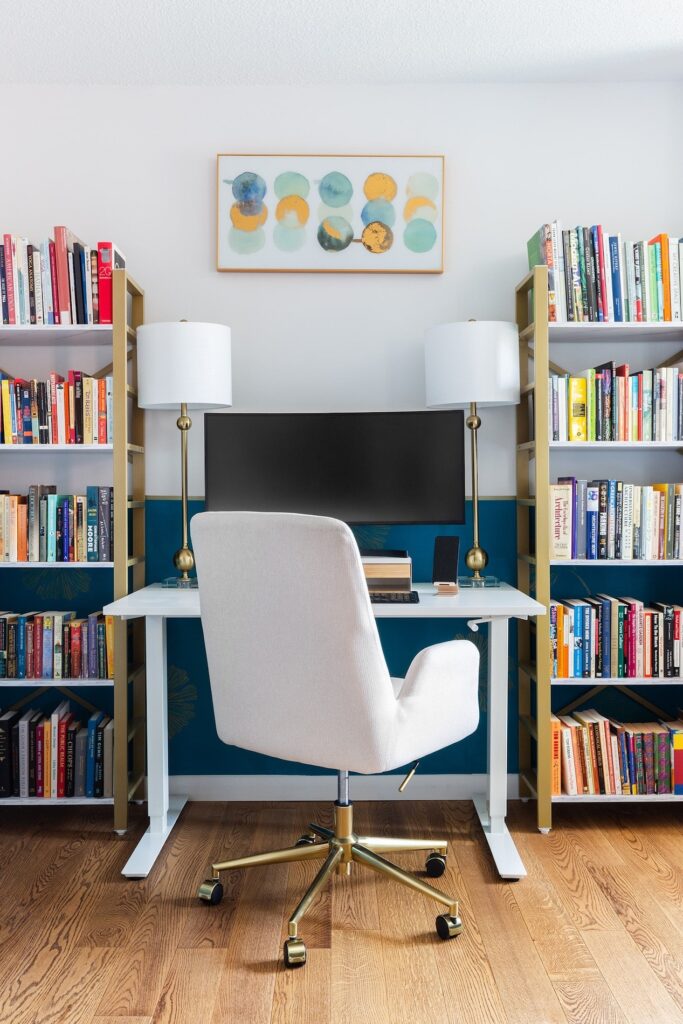 Living Room Office Desk Upper East Side Ny Apartment