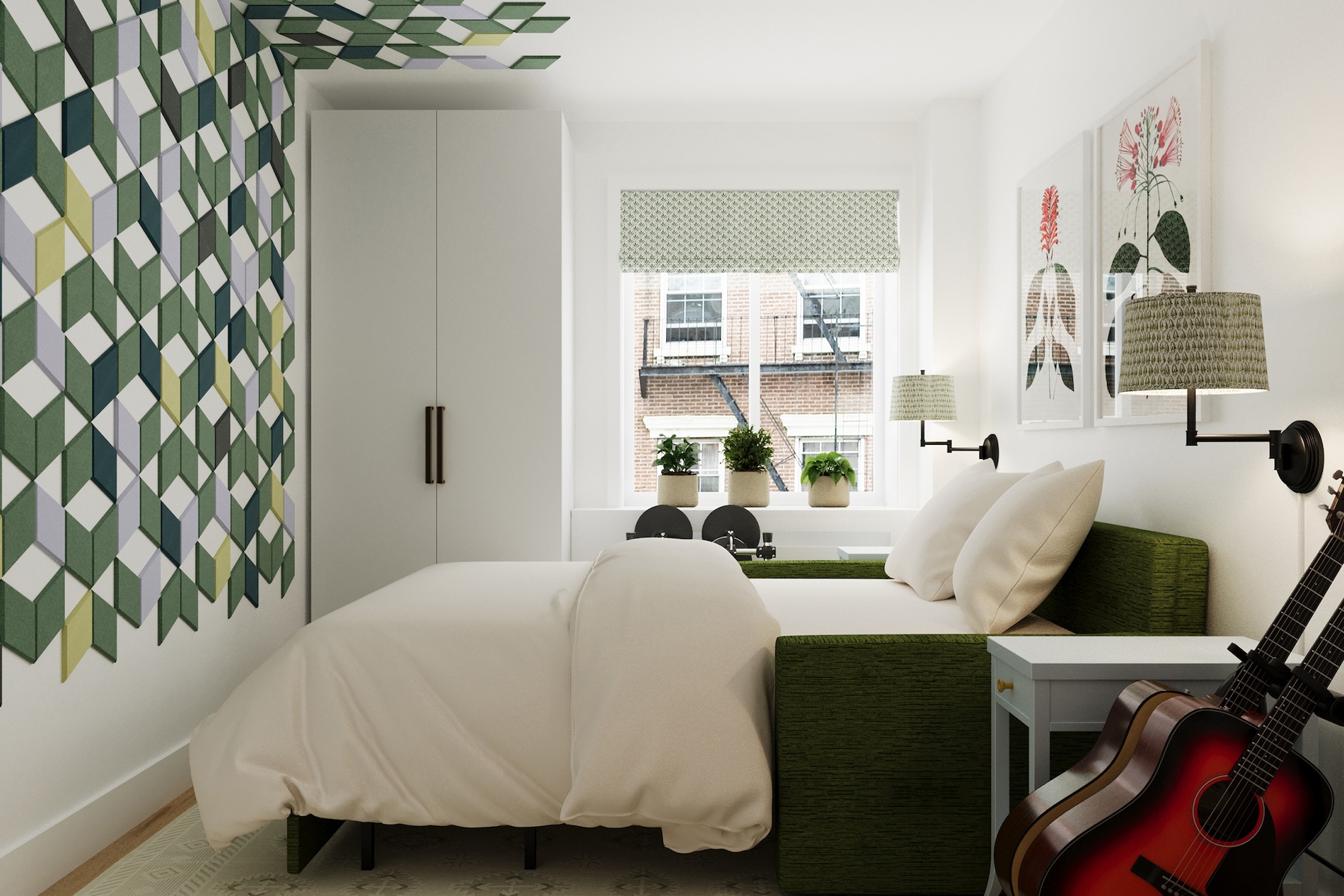 Living Room With Pull Out Sofa Nyc Apartment Design