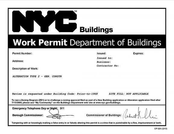 NYC Building Permit