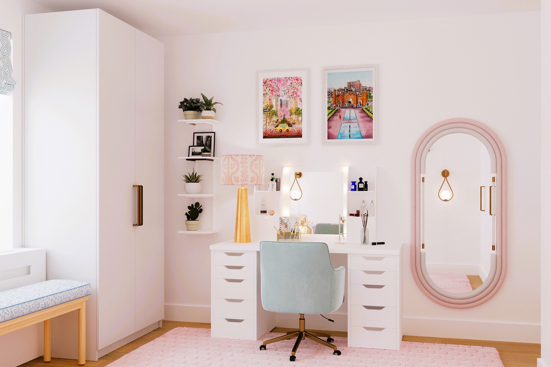 Pink Bedroom Upper West Side Nyc