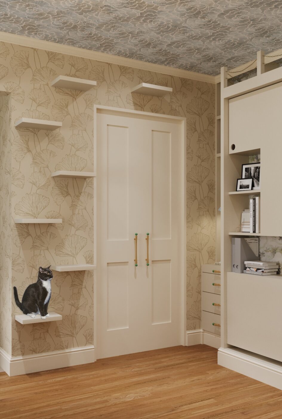 Apartment Cat Climbling Wall Design Adroit