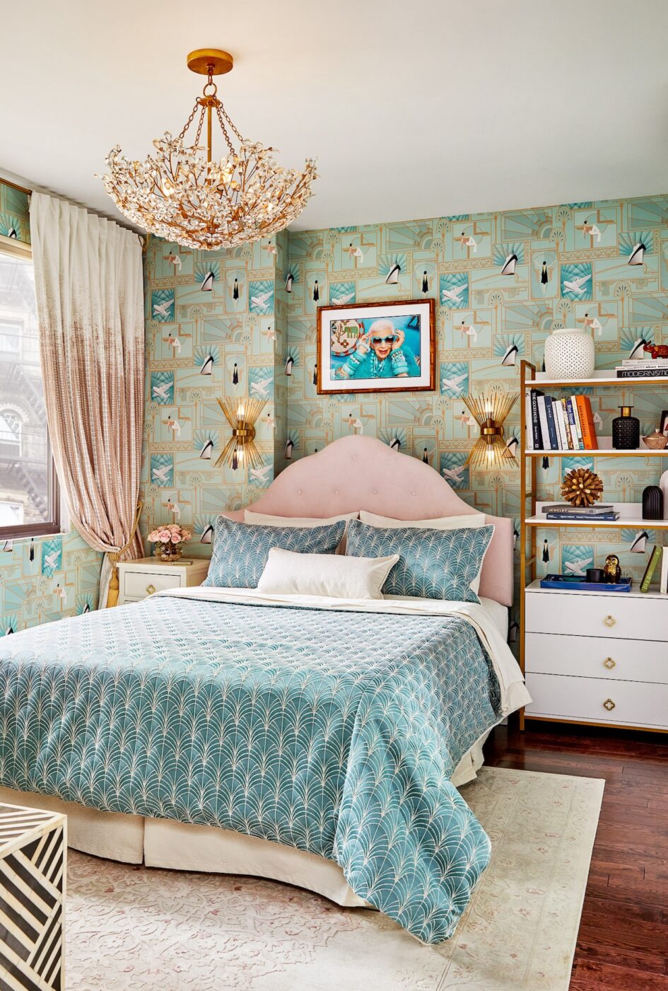 Bedroom Design Sage Green Wallpaper
