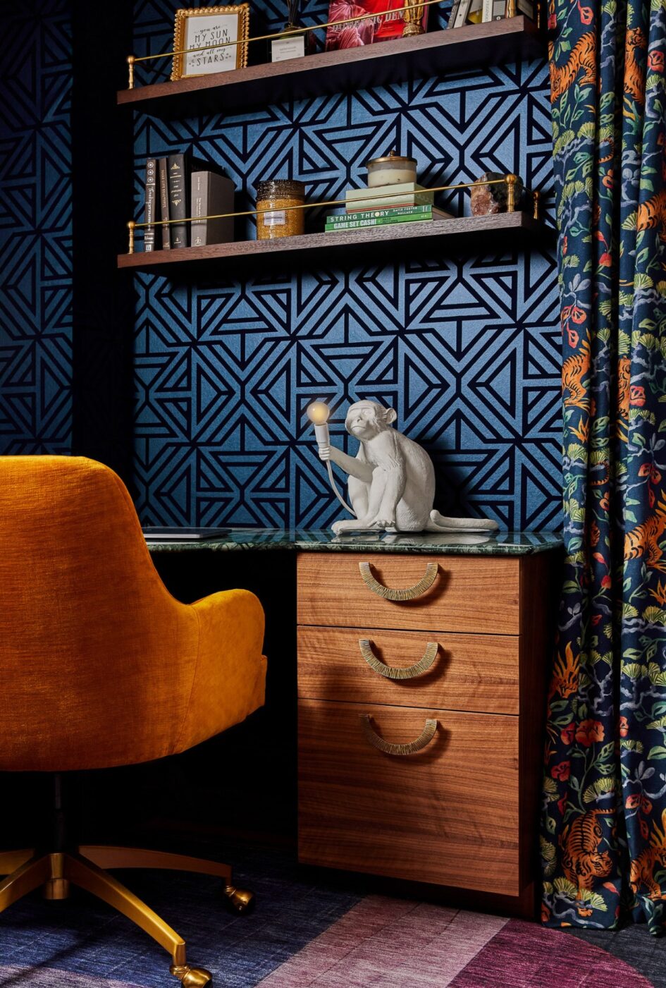 Colorful Home Office Custom Desk