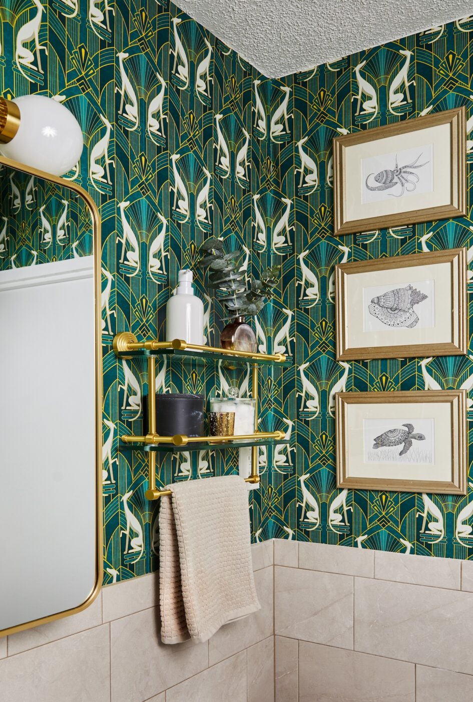 Bathroom Wallpaper Green