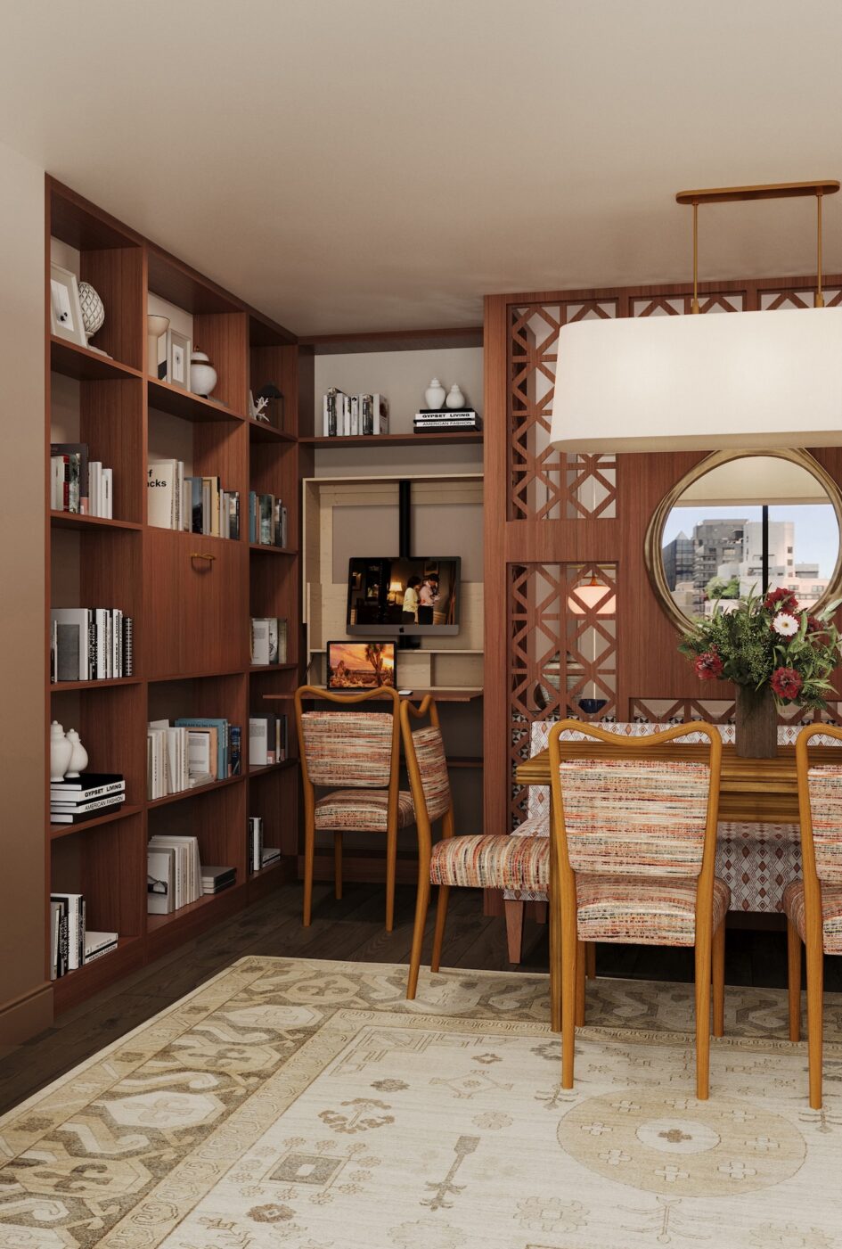 Desk Alcove By Dining Table Lower East Side