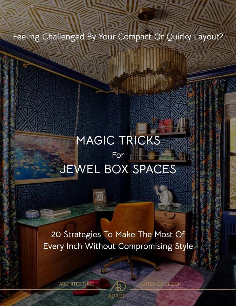 Magic Tricks for Jewel Box Spaces