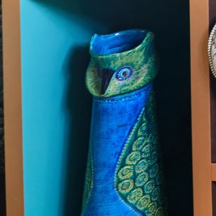 1960s Vintage Aldo Londi for Bitossi Owl, 22" Tall