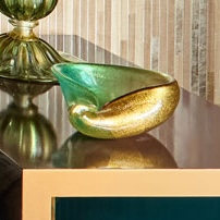 1950s Vintage Murano Glass Candy Dish